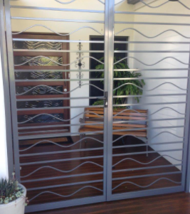 Main door safety grill installation