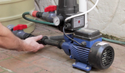 Pressure pump installation
