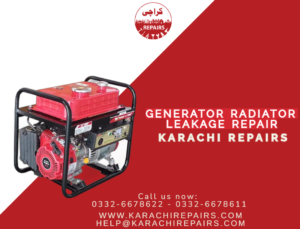Generator radiator leakage repair
