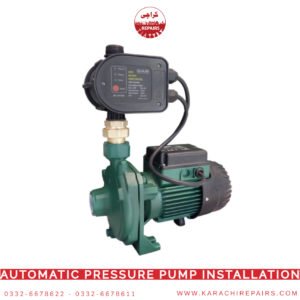 Automatic pressure pump installation