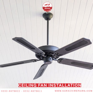 Ceiling fan installation