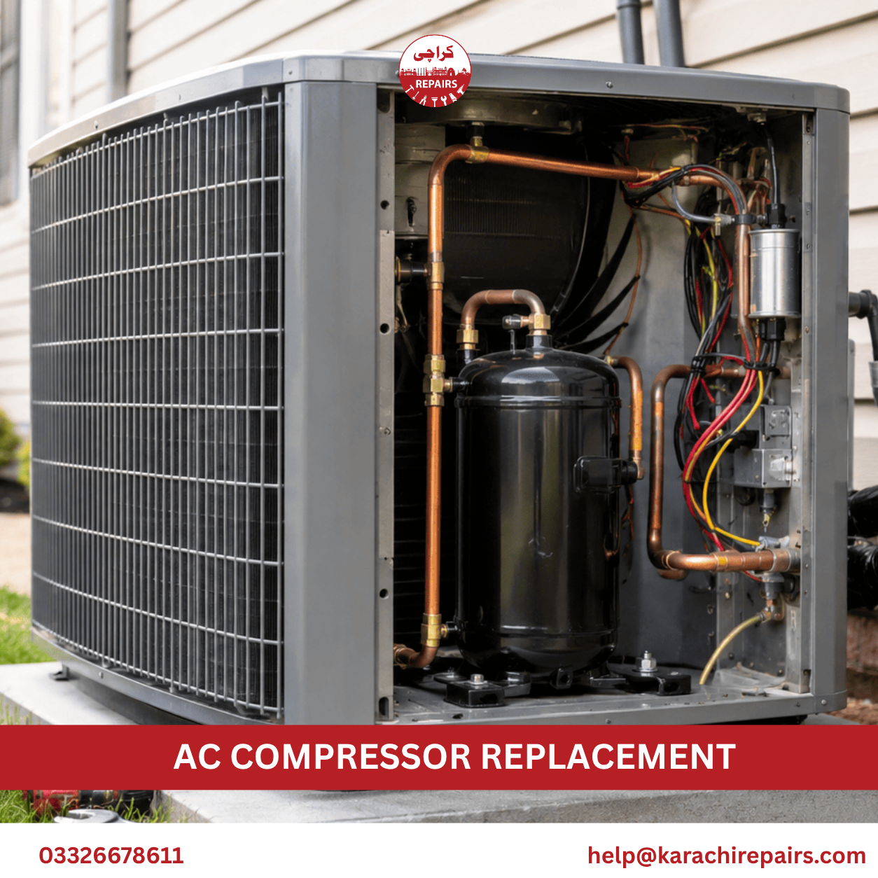 AC Compressor Replacement in Karachi by Karachi Repairs