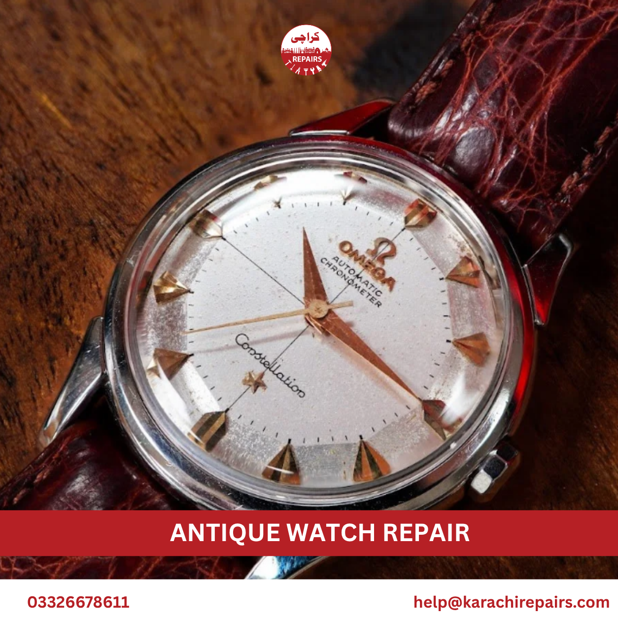 Antique watch repair service by Karachi Repairs in Karachi