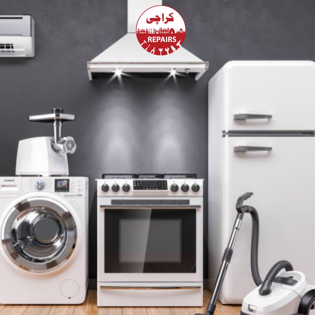 Technician repairing commercial kitchen appliances and residential white goods