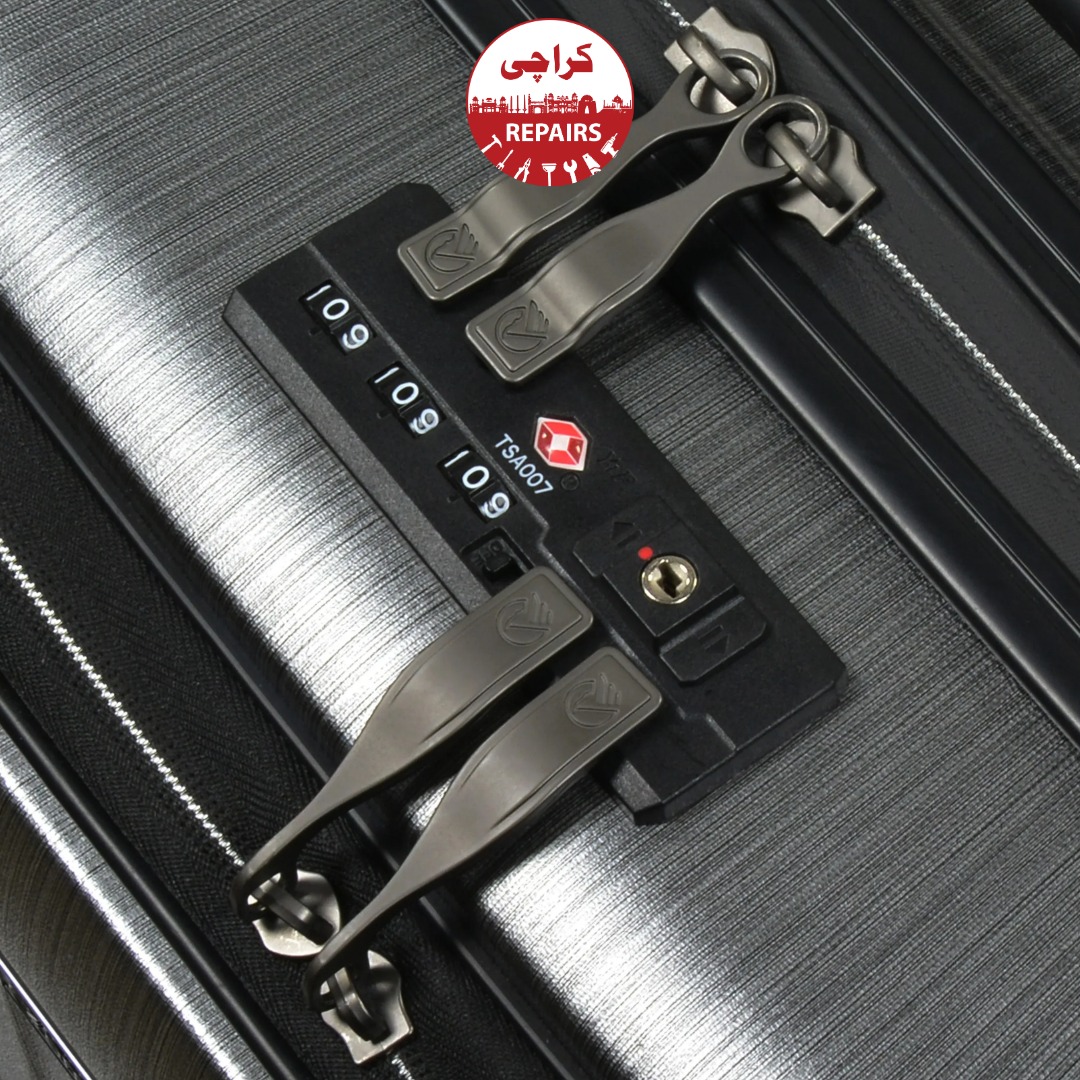 Hard-shell integrated flush-mount TSA lock and soft-shell luggage bags in Karachi