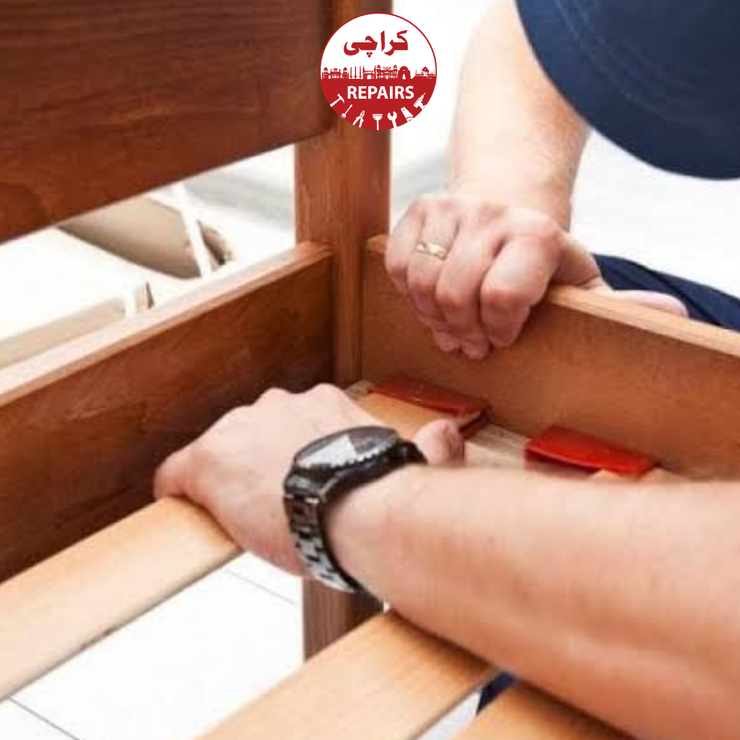 Commercial and residential heavy wooden bed frame repair in Karachi