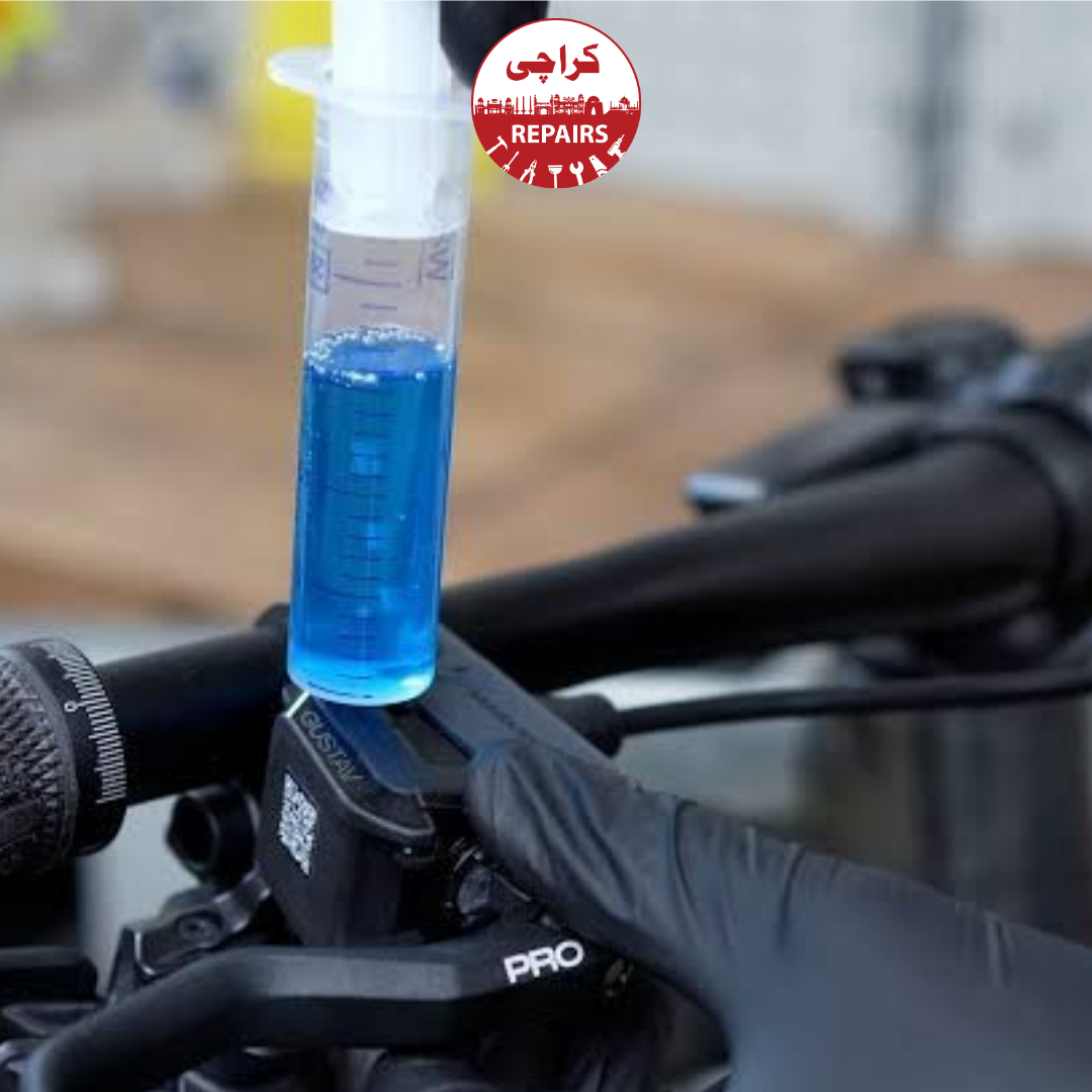 Professional Bicycle Brake Bleeding Service and Hydraulic Oil Replacement in Karachi