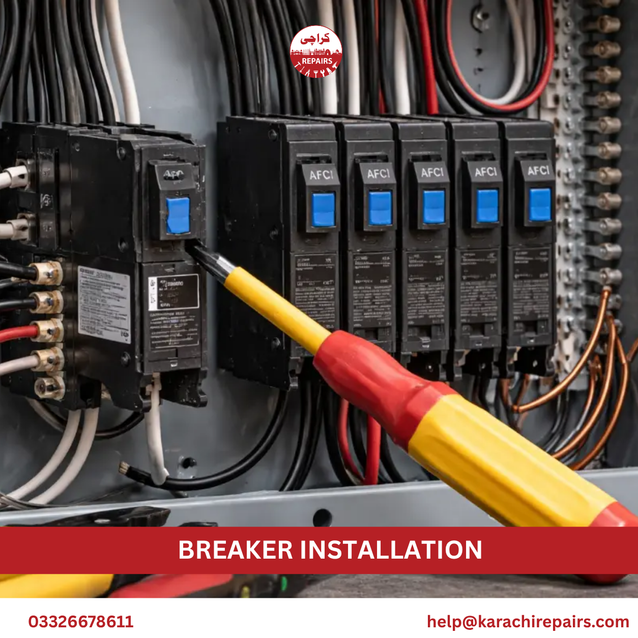 Call Karachi Repairs for circuit breaker panel services