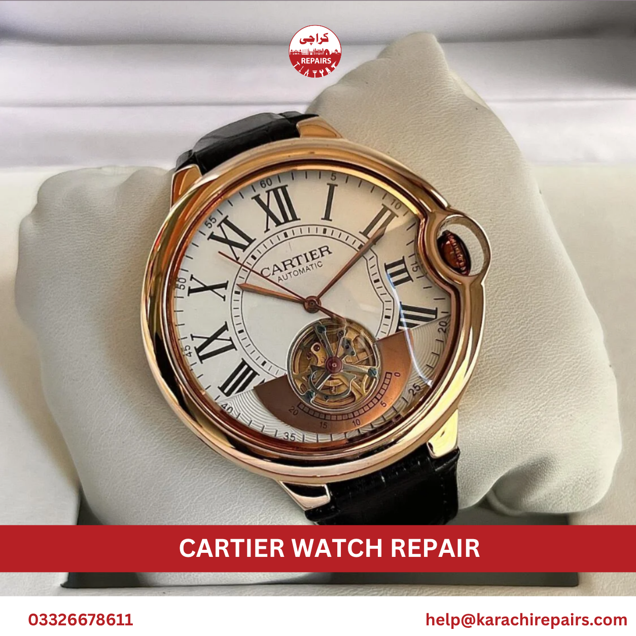 Common Cartier watch problems fixed by Karachi Repairs