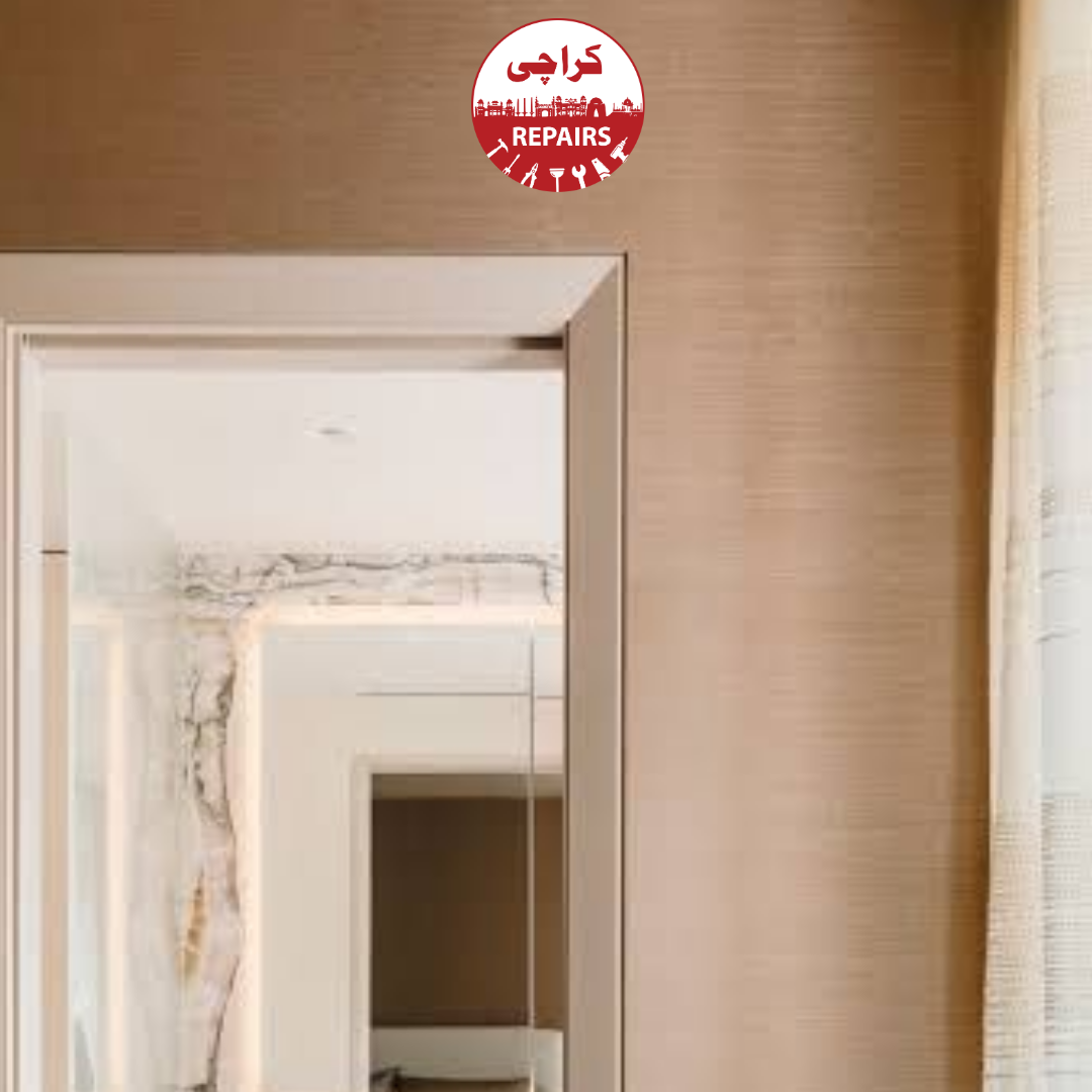 Commercial and residential heavy wooden door planing and trimming in Karachi