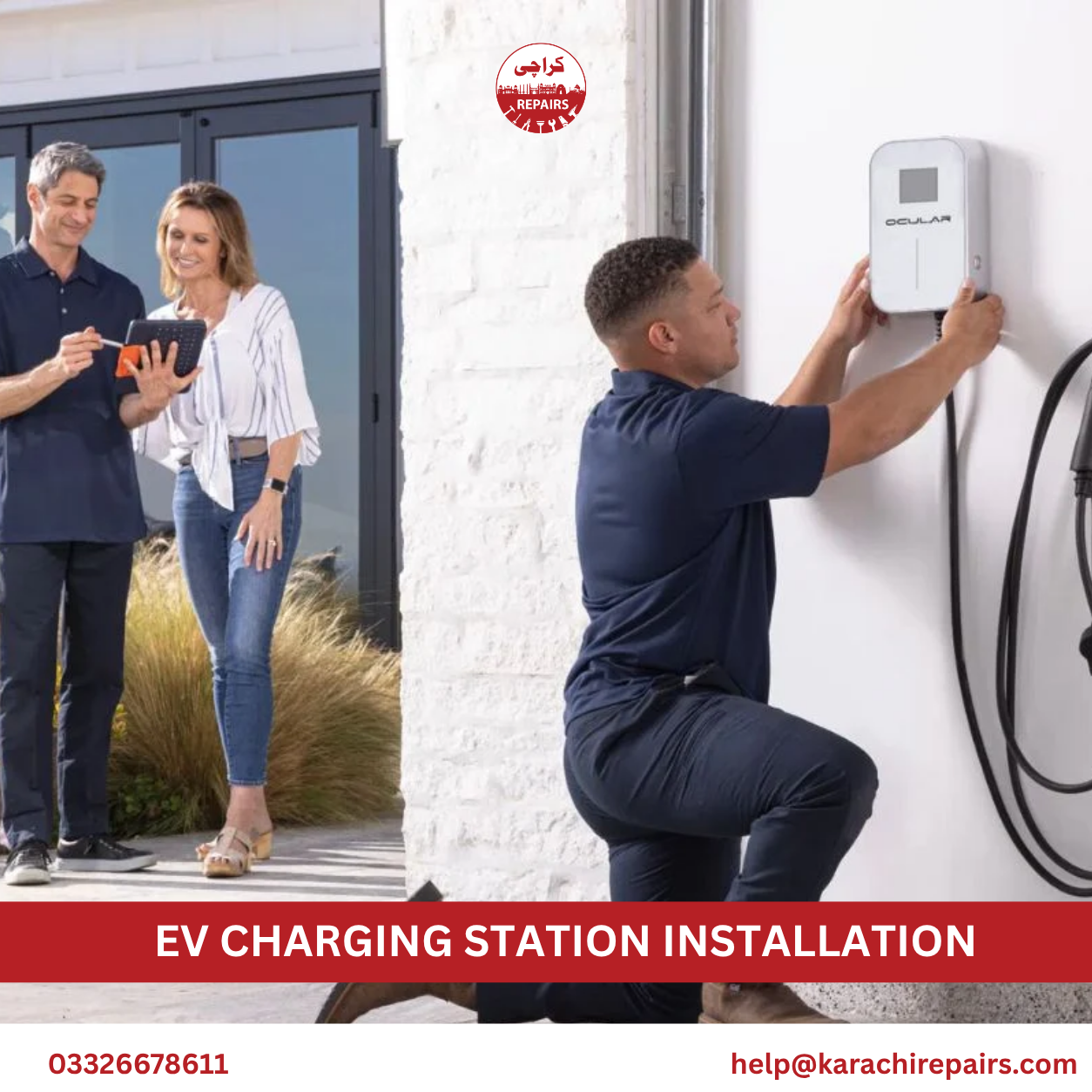 Dedicated circuit wiring for EV charger installation in Karachi