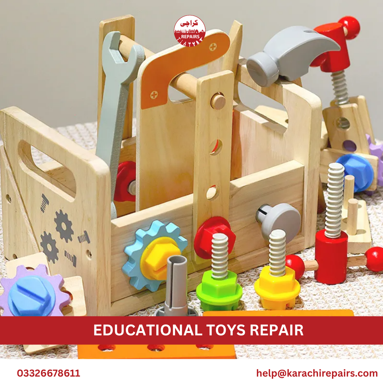 Karachi Repairs local area teams for educational toy repair response