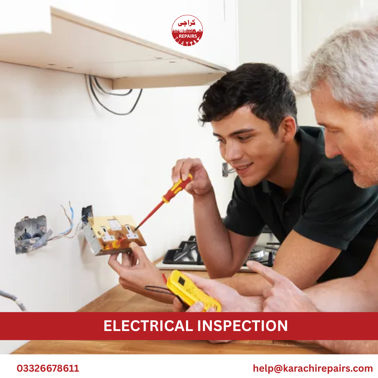 Electrical inspection completed by Karachi Repairs electricians