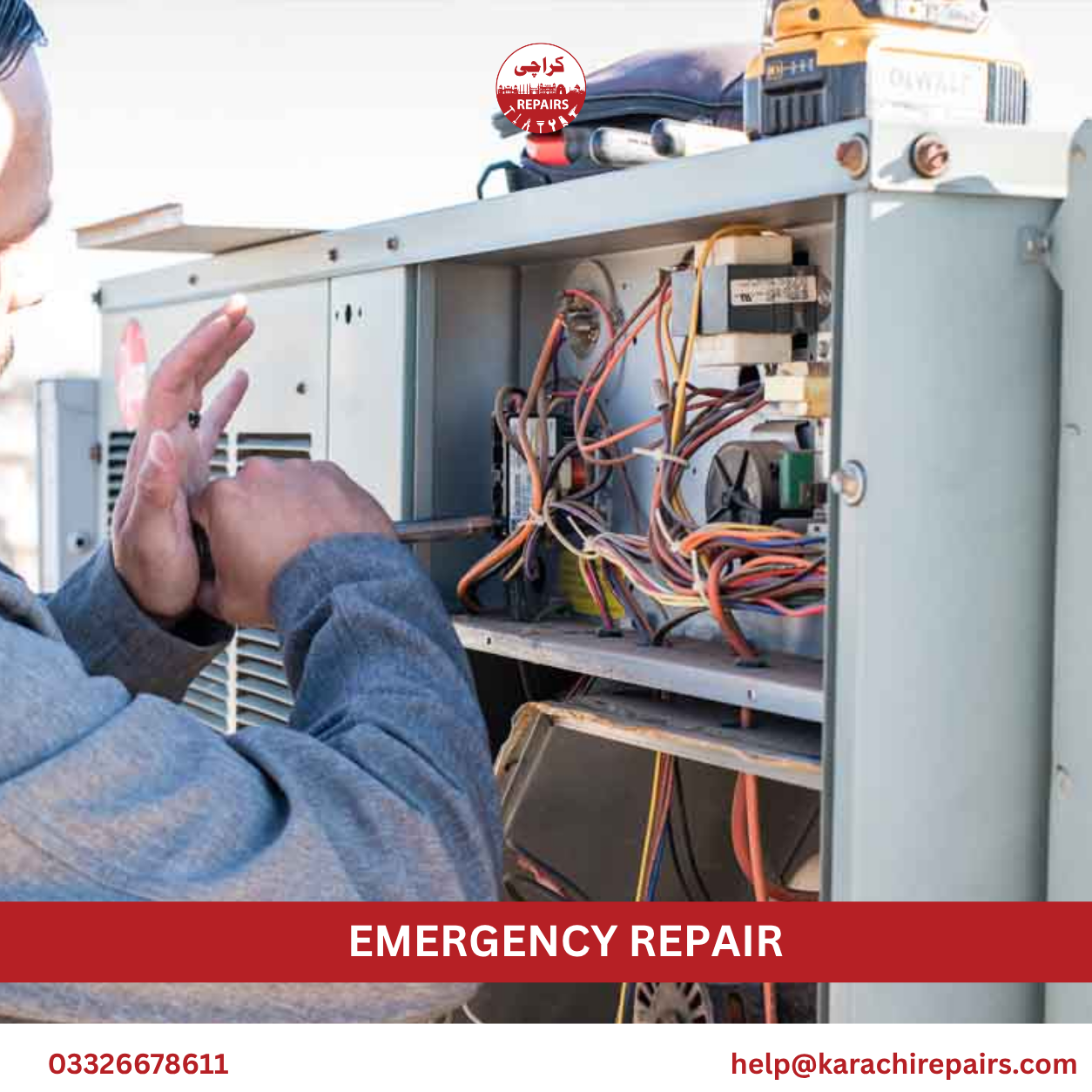 Karachi Repairs technician resolving emergency refrigeration issue