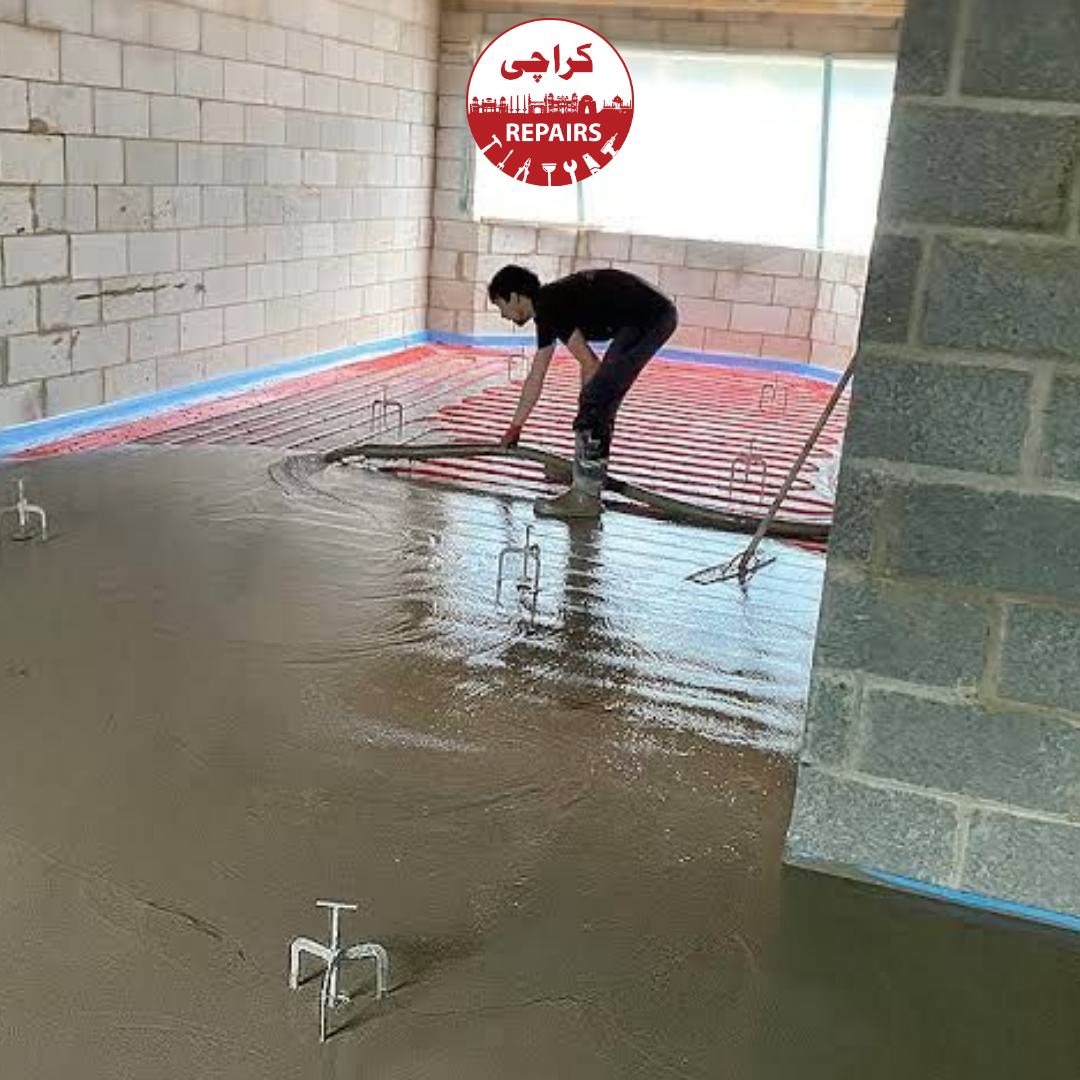 Professional Floor Screeding and Precision Laser Leveling Service in Karachi