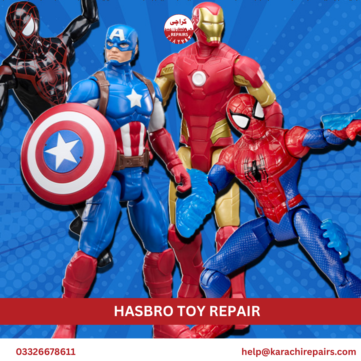 Karachi Repairs local area teams for fast toy repair response