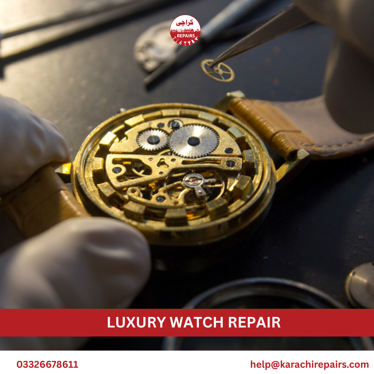 Common luxury watch problems fixed by Karachi Repairs
