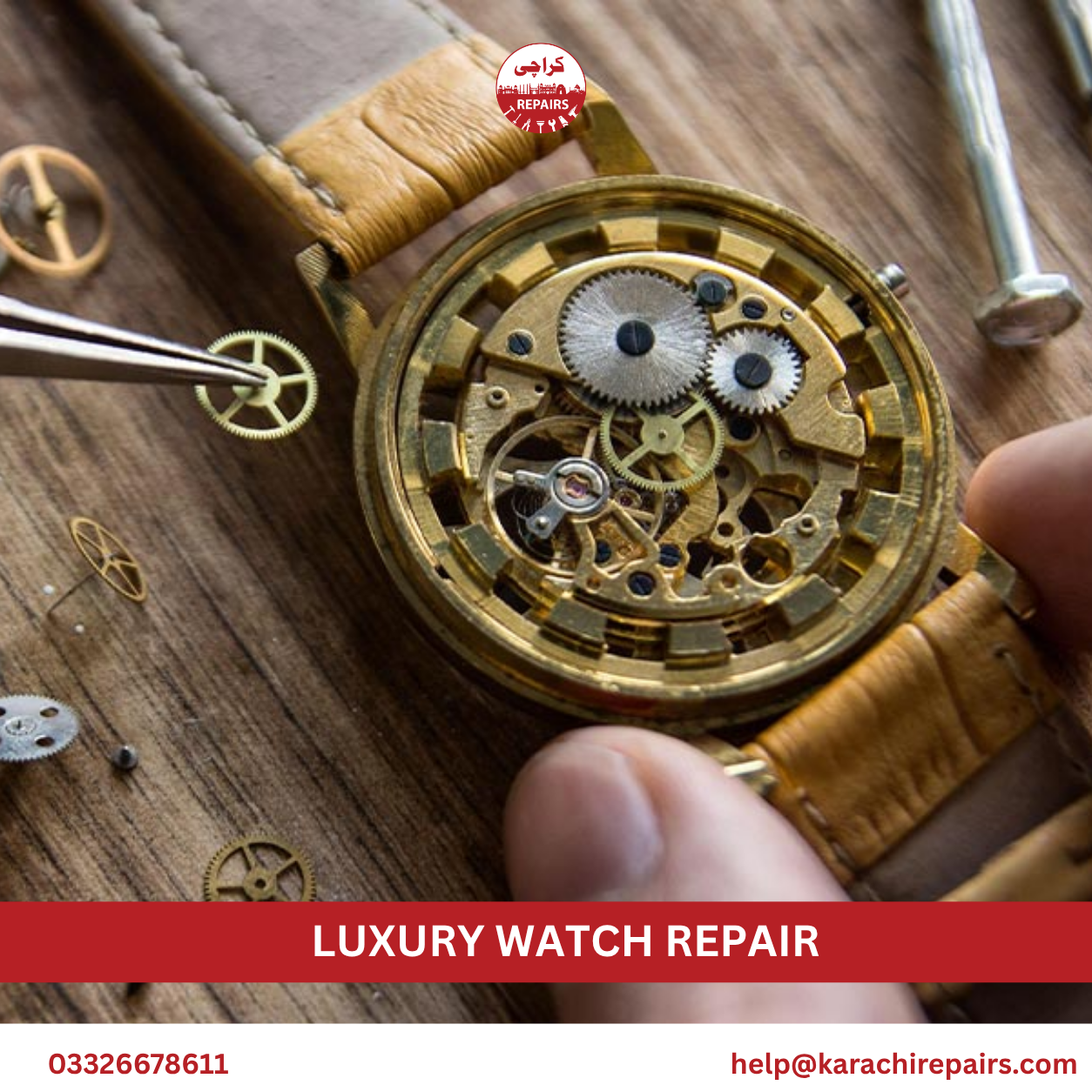 Luxury watch repair service in Karachi by Karachi Repairs
