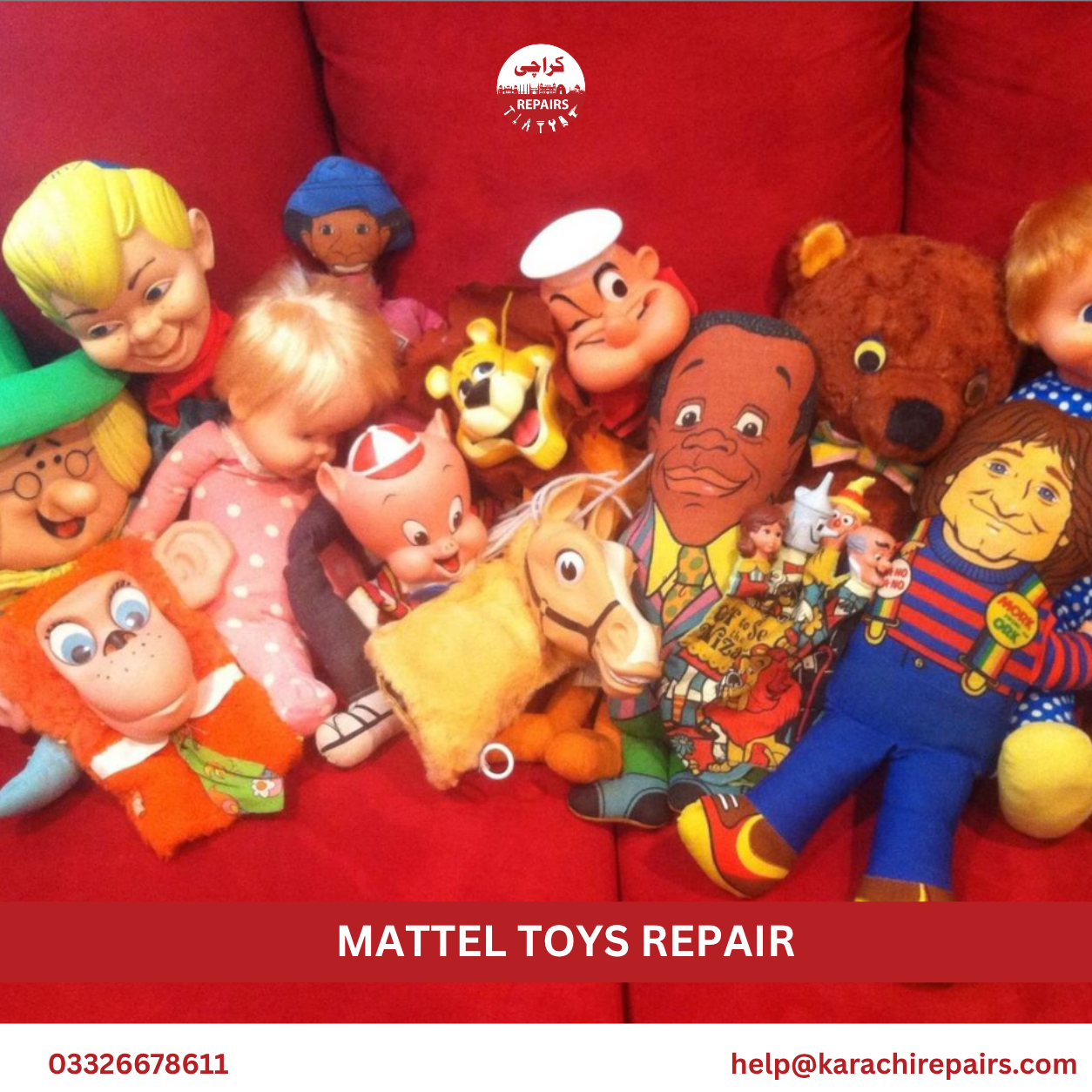 Barbie doll joint and Hot Wheels track repair in Karachi