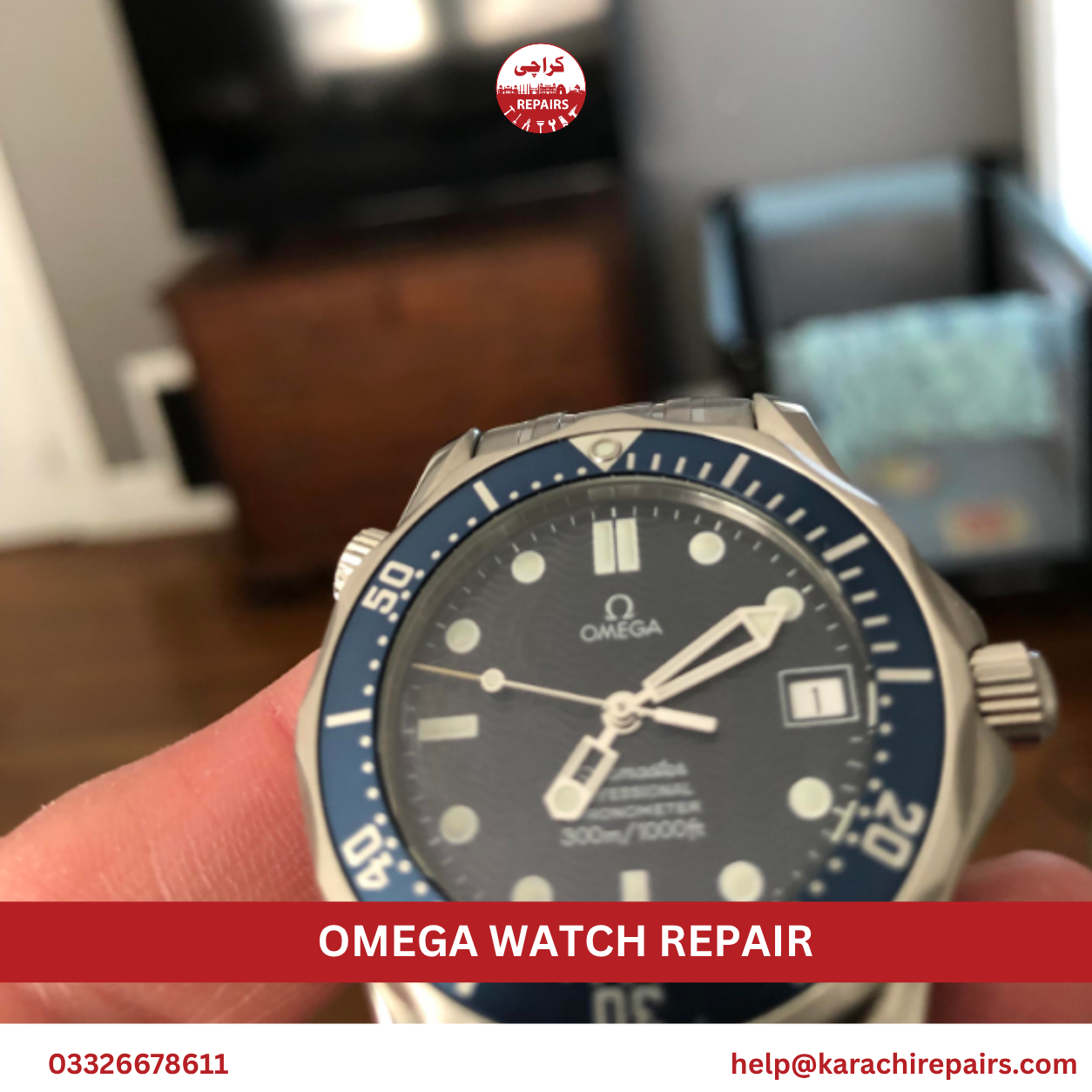 Omega watch repair service in Karachi by Karachi Repairs