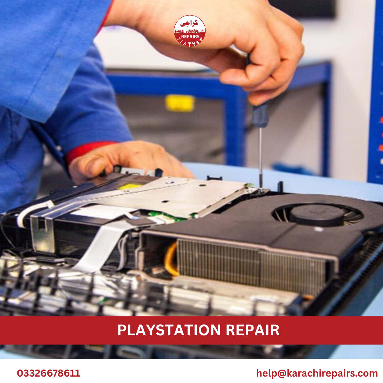 Playstation repair service for gamers and gaming cafes in Karachi