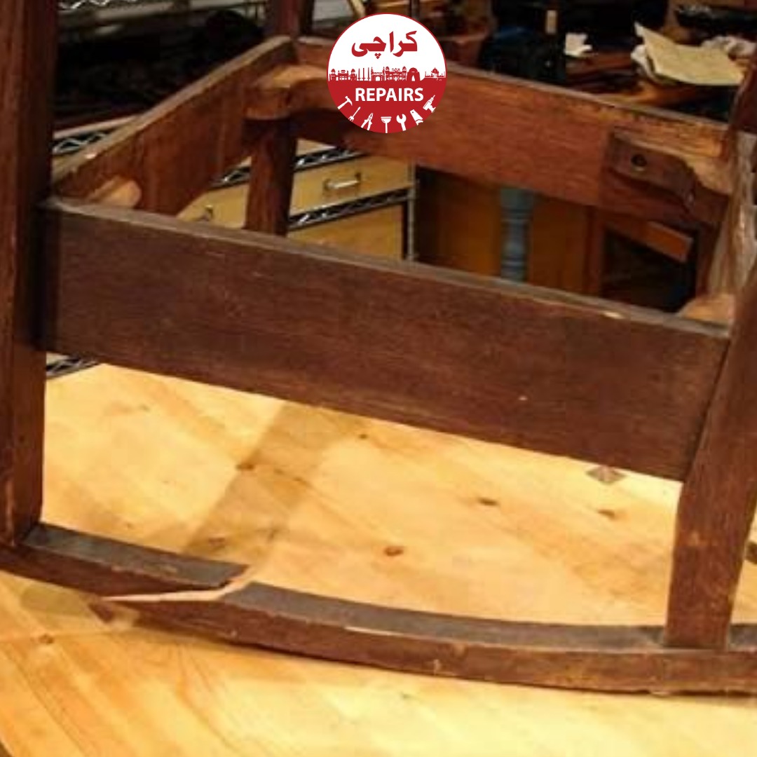 Commercial and residential wooden rocking chair repair and reinforcement in Karachi