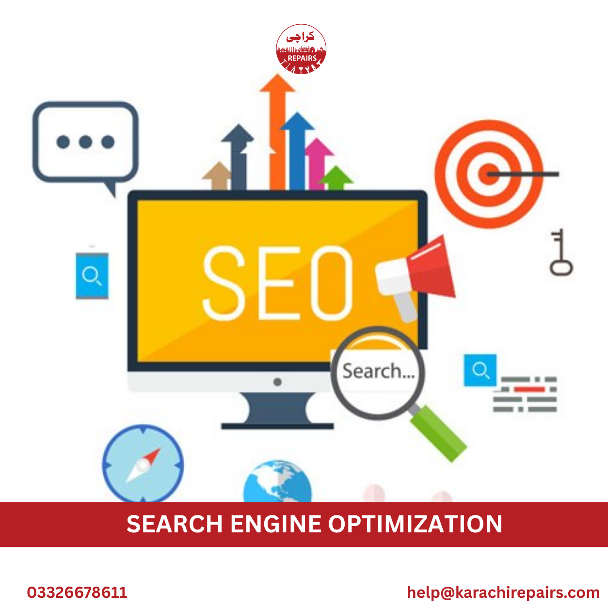 Search engine optimization audit and keyword research by Karachi Repairs