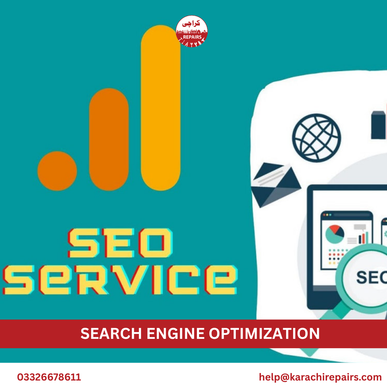 Karachi Repairs search engine optimization team available across Karachi within 30 minutes