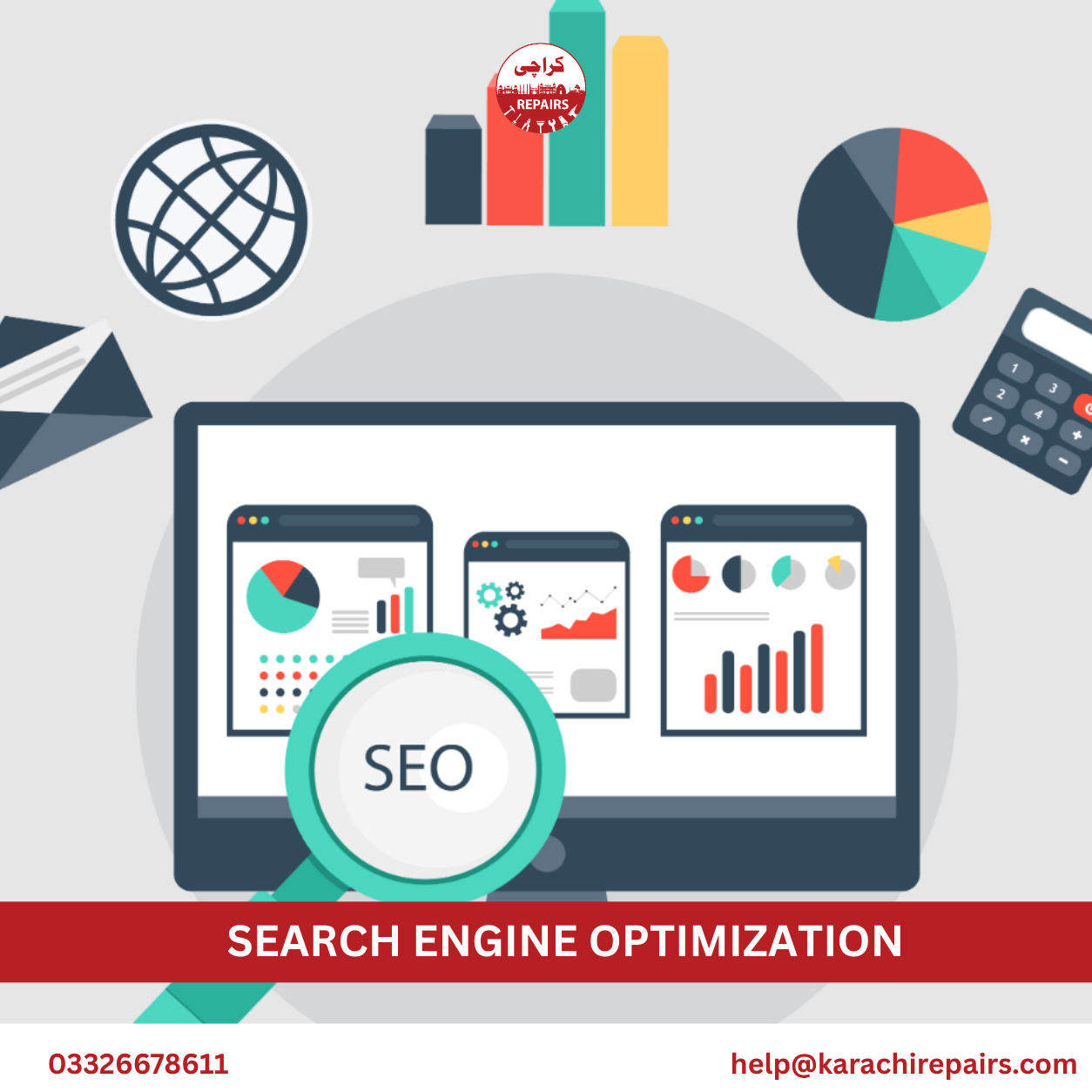 Search engine optimization results and rankings growth for Karachi websites