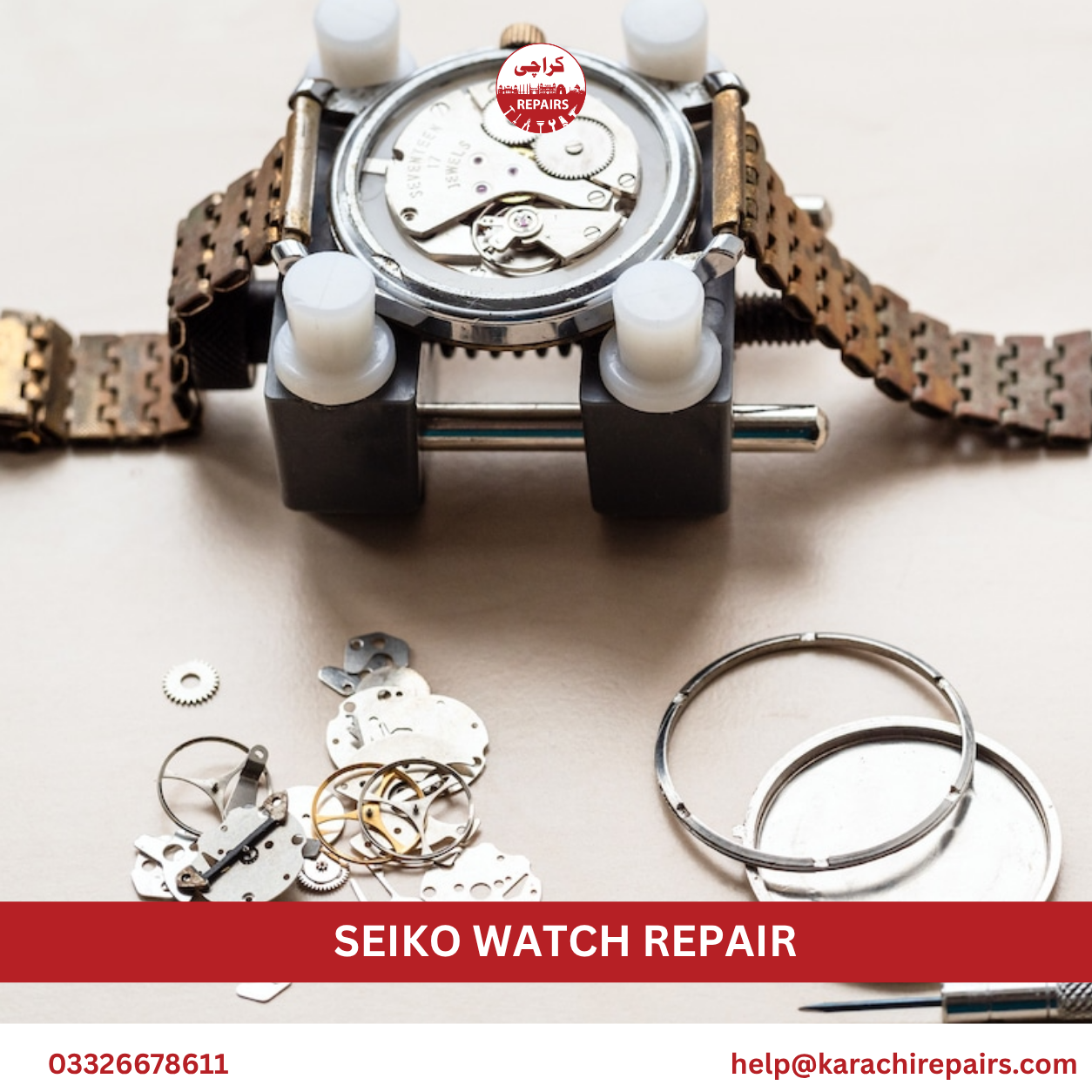 Seiko watch repair service in Karachi by Karachi Repairs