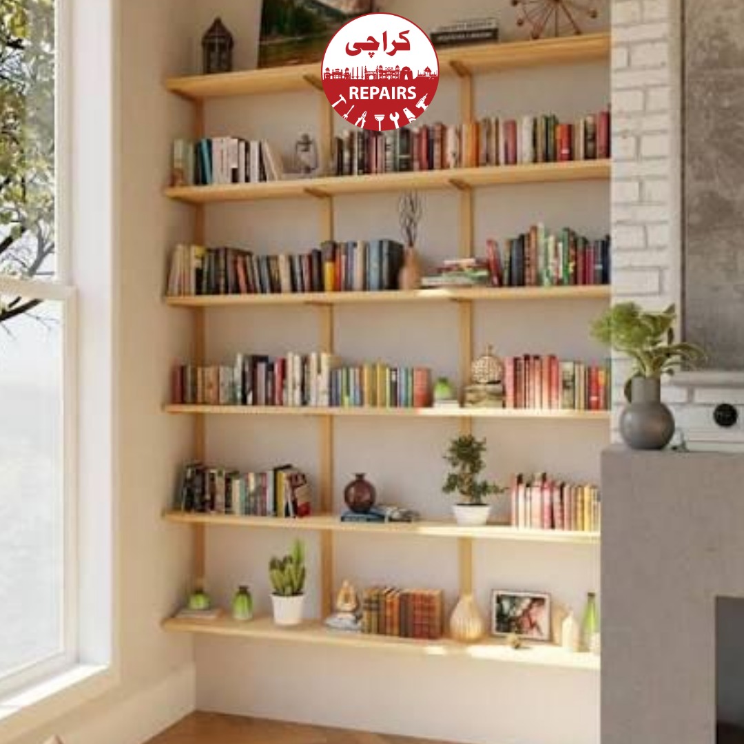Commercial and residential custom shelving fabrication in Karachi