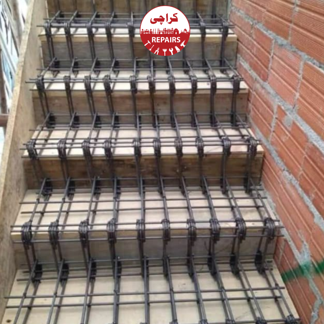 Professional Staircase Construction Service and Concrete Steps Casting in Karachi