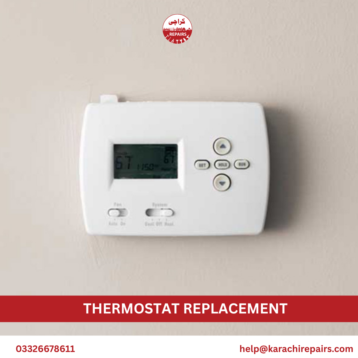 AC unit maintaining consistent temperature after thermostat replacement