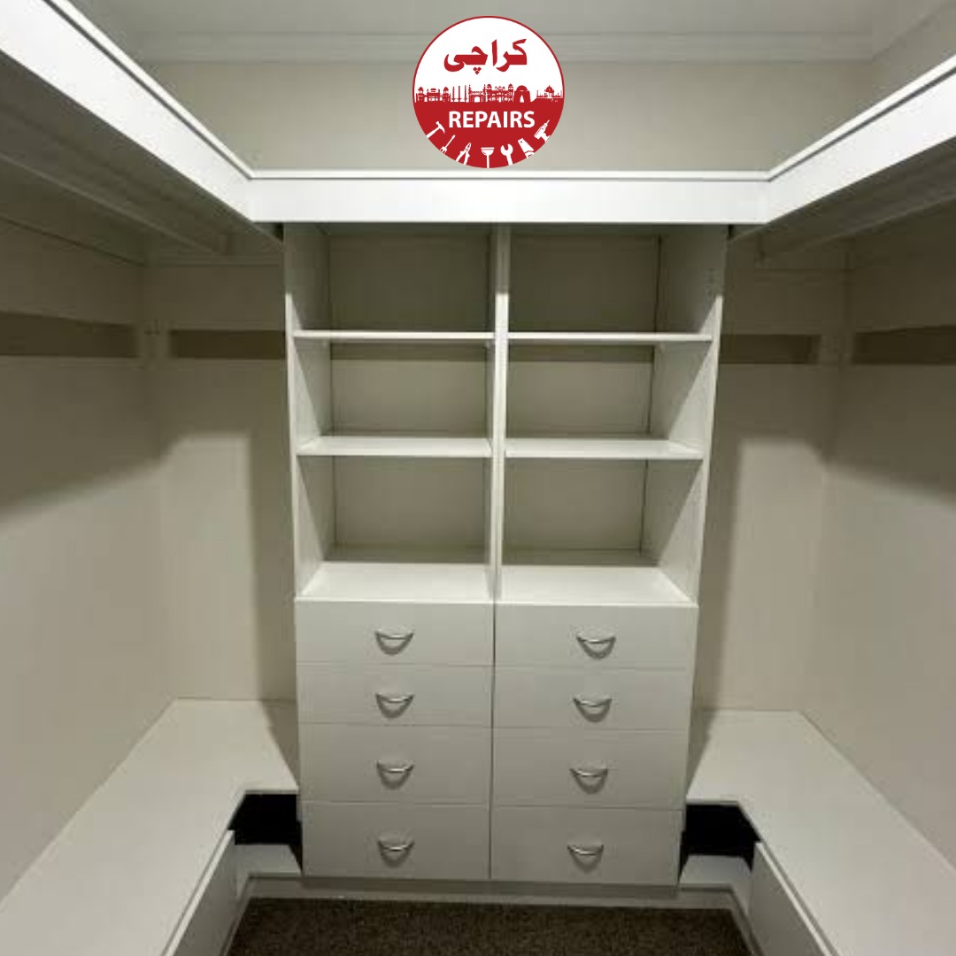 Commercial and residential wardrobe repair and installation in Karachi