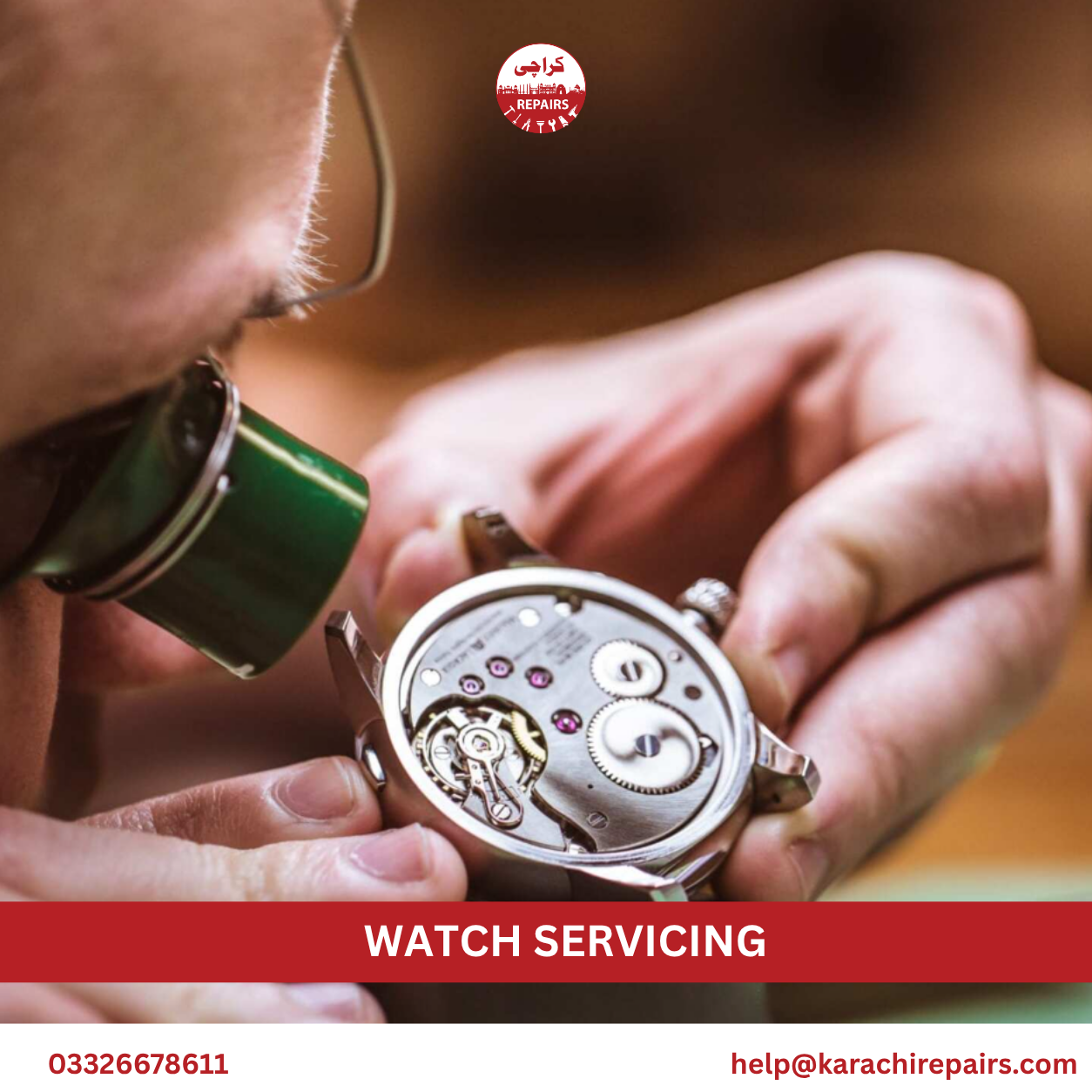 Watch servicing by Karachi Repairs in Karachi
