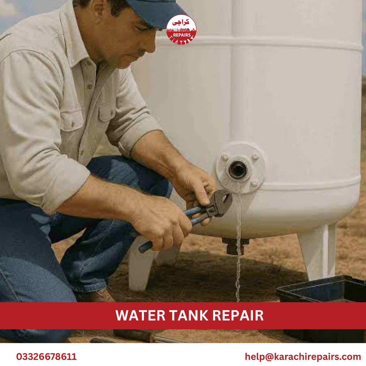 Underground water tank waterproofing repair Karachi