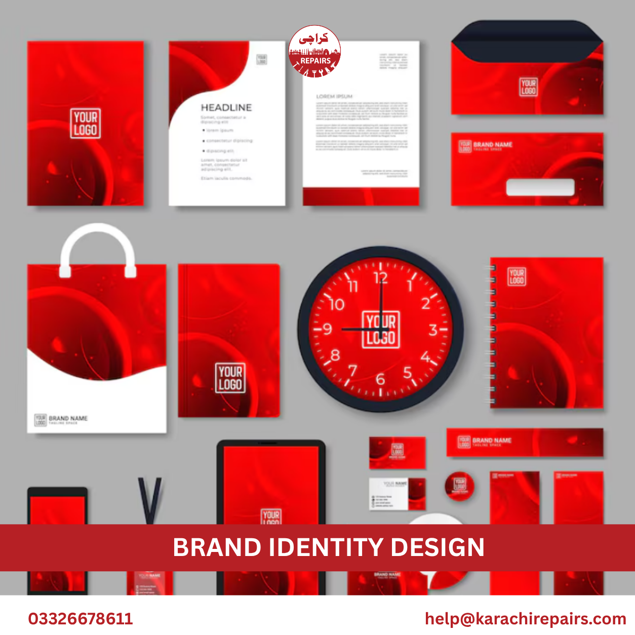 Karachi Repairs brand design team available across Karachi within 30 minutes