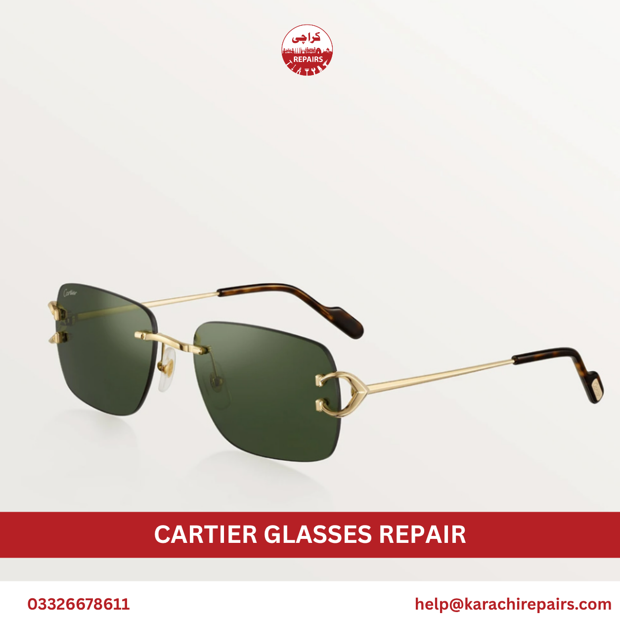 Cartier Glasses Repair in Karachi