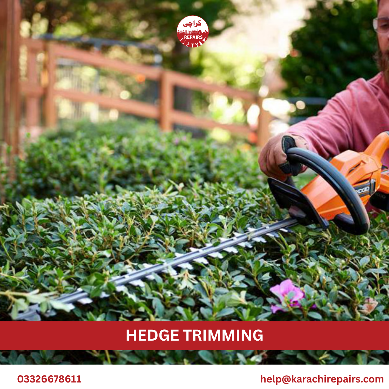 Hedge Trimming Service in Karachi