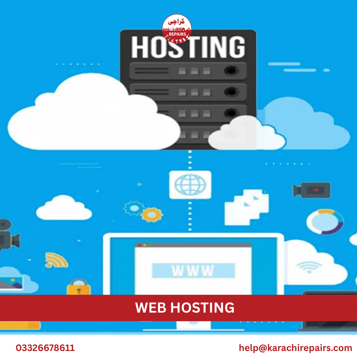 Website migration and server setup by Karachi Repairs