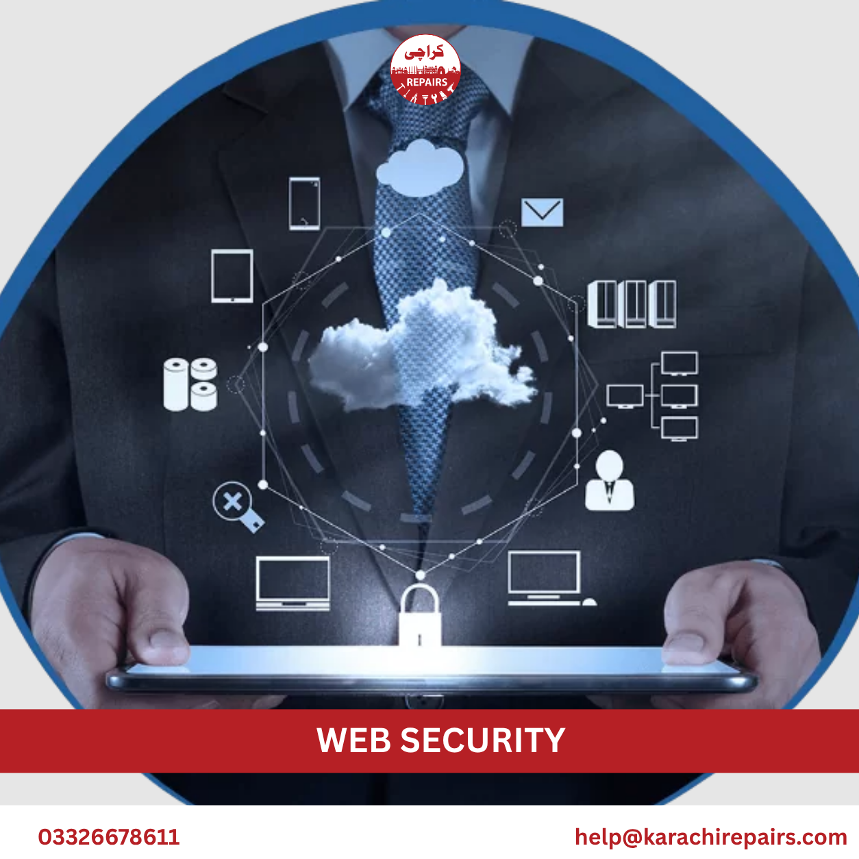 Malware removal and firewall setup for a business website