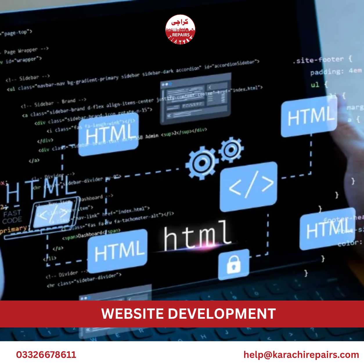 Website development process and technologies