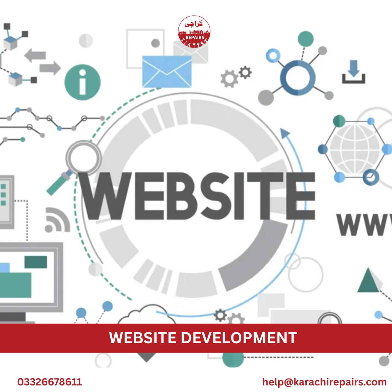 Professional website development services in Karachi by Karachi Repairs