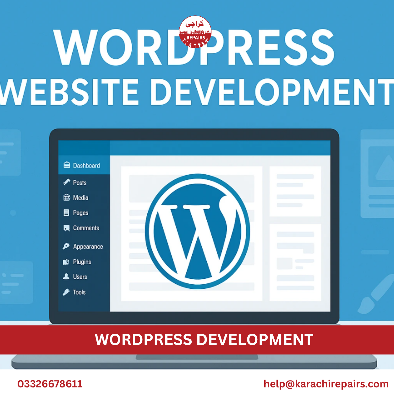 Custom WordPress theme and Elementor development in Karachi